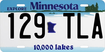 MN license plate 129TLA