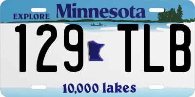 MN license plate 129TLB