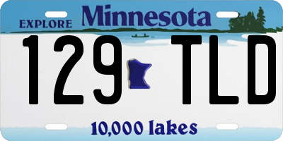 MN license plate 129TLD