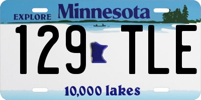 MN license plate 129TLE