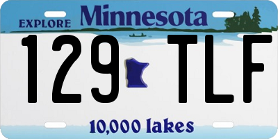 MN license plate 129TLF