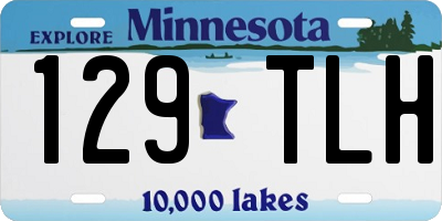 MN license plate 129TLH