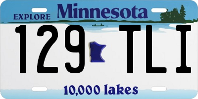 MN license plate 129TLI