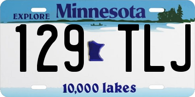 MN license plate 129TLJ