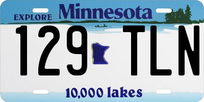 MN license plate 129TLN