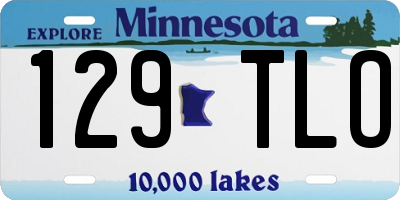MN license plate 129TLO