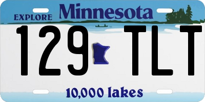 MN license plate 129TLT