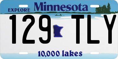 MN license plate 129TLY