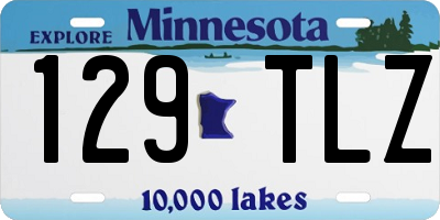 MN license plate 129TLZ