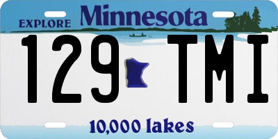 MN license plate 129TMI