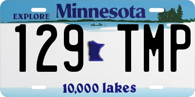 MN license plate 129TMP