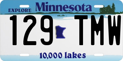MN license plate 129TMW