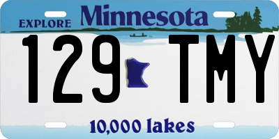 MN license plate 129TMY