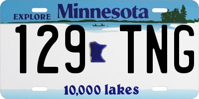 MN license plate 129TNG