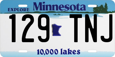 MN license plate 129TNJ