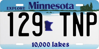 MN license plate 129TNP