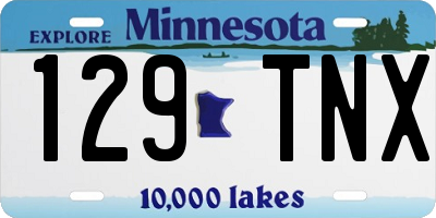 MN license plate 129TNX
