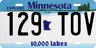 MN license plate 129TOV