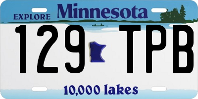 MN license plate 129TPB