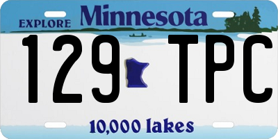 MN license plate 129TPC