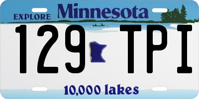 MN license plate 129TPI