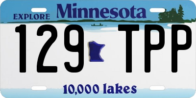 MN license plate 129TPP