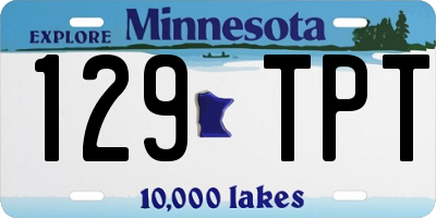MN license plate 129TPT