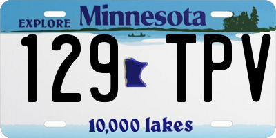 MN license plate 129TPV