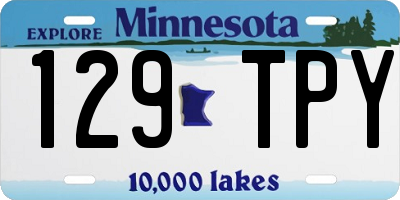 MN license plate 129TPY