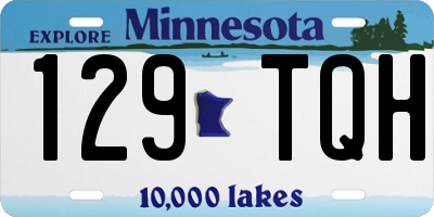 MN license plate 129TQH