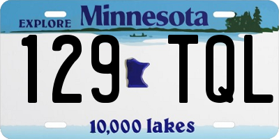 MN license plate 129TQL