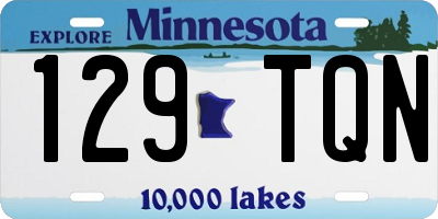 MN license plate 129TQN