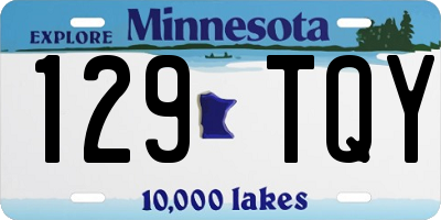 MN license plate 129TQY