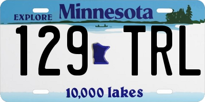 MN license plate 129TRL