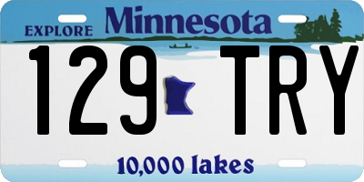MN license plate 129TRY