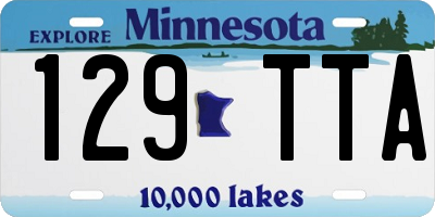 MN license plate 129TTA