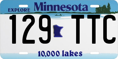MN license plate 129TTC