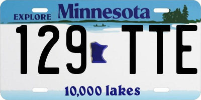 MN license plate 129TTE