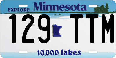 MN license plate 129TTM