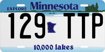 MN license plate 129TTP