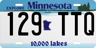 MN license plate 129TTQ