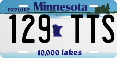 MN license plate 129TTS