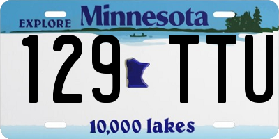 MN license plate 129TTU