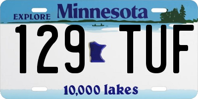 MN license plate 129TUF