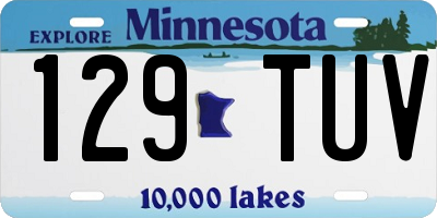 MN license plate 129TUV