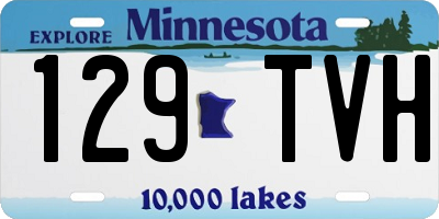 MN license plate 129TVH