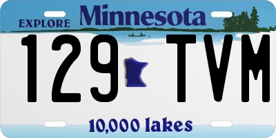 MN license plate 129TVM