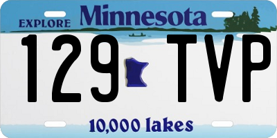 MN license plate 129TVP
