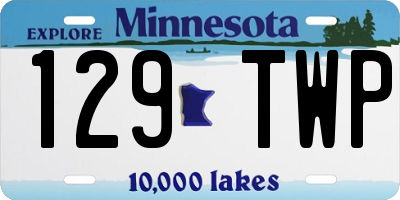 MN license plate 129TWP