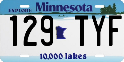 MN license plate 129TYF